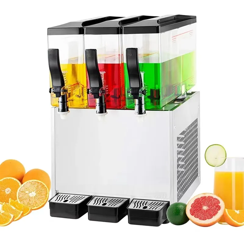 

3X10L Commercial Cold Beverage Dispenser Cold Drink Juice Dispenser