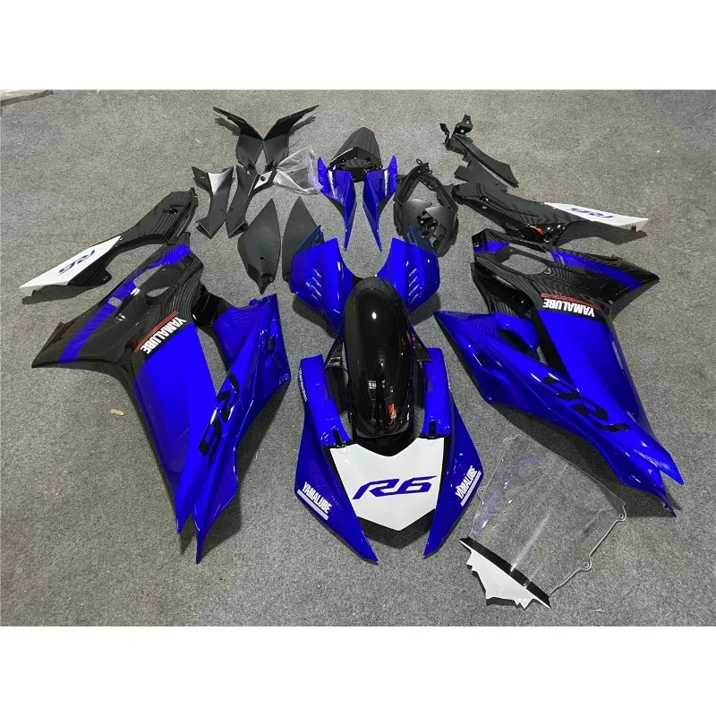 

Комплект обтекателей для мотоцикла, пластиковый комплект для Yamaha YZFR6 YZF-R6 YZF R6 2017 2018 2019 2021, аксессуары, полный кузов, синий