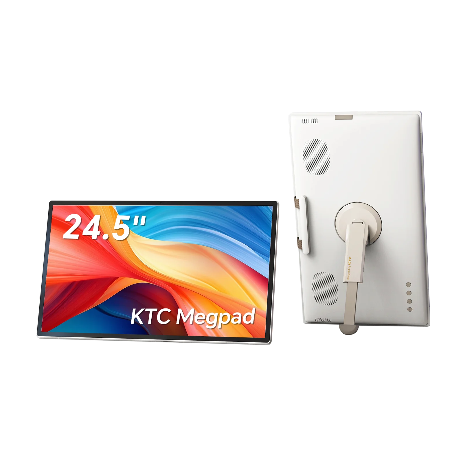 

KTC 25-дюймовый портативный ТВ-монитор с сенсорным экраном MegPad 1080p, Android 14 Сертификация Google EDLA с камерой