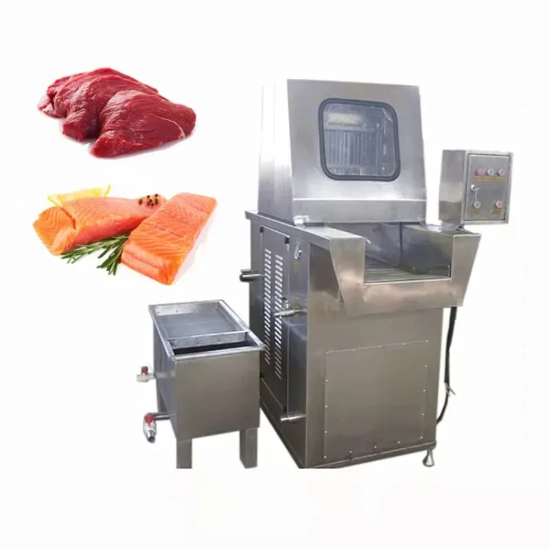 Automatic Saline Water Brine Injection Machine Brine Injector for Meat Tenderizer Chicken Meat Beef Pork Lamb Customized