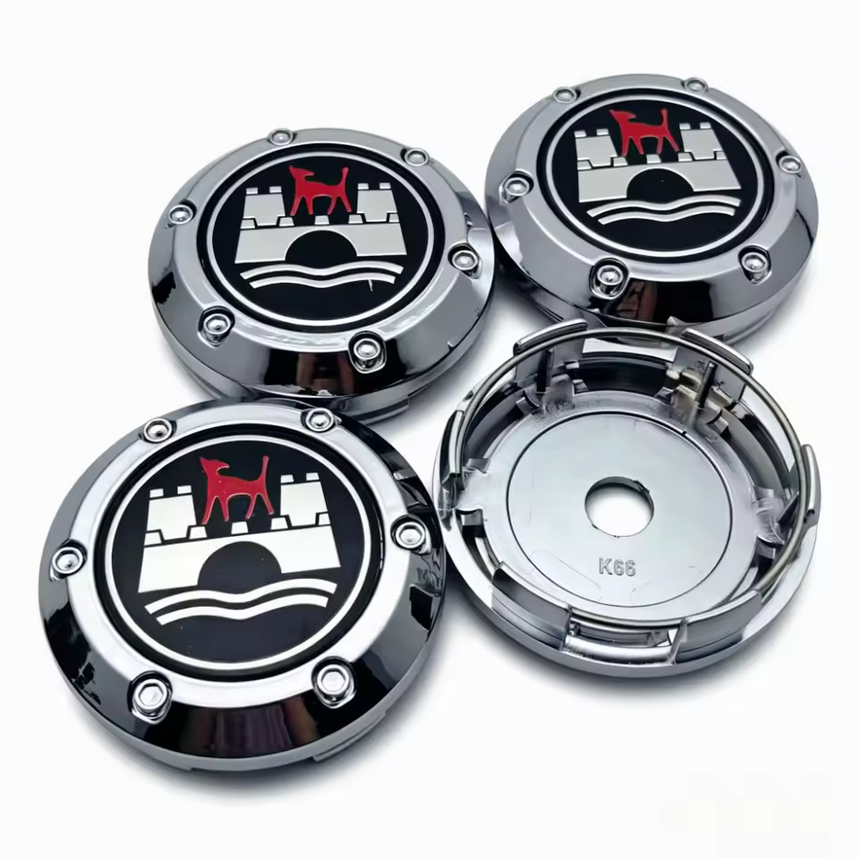 4x 66mm Volkswagen Nabendeckel Radkappen wolfsburg