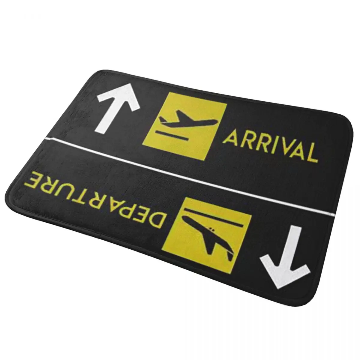 Aviation Departures Arrivals Anti-slip Doormat Floor Mat  Carpet Rug for Kitchen Entrance Home Bedroom Footpad Mats