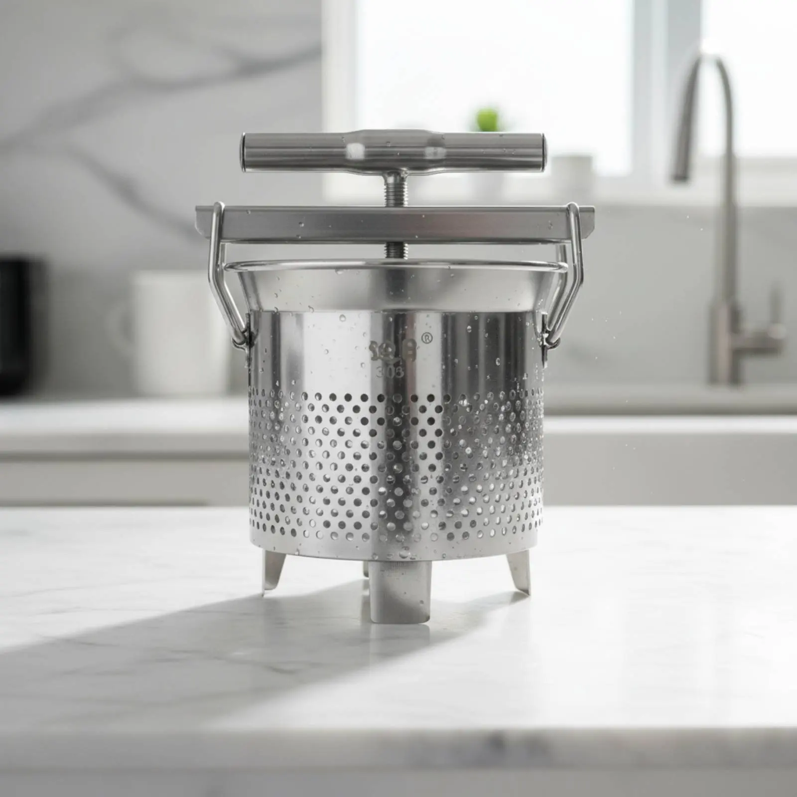 

Dumpling Filling Water Extractor Multi-Functional Dumpling Filling Press Manual Vegetable Press Large Capacity for Home Cooks