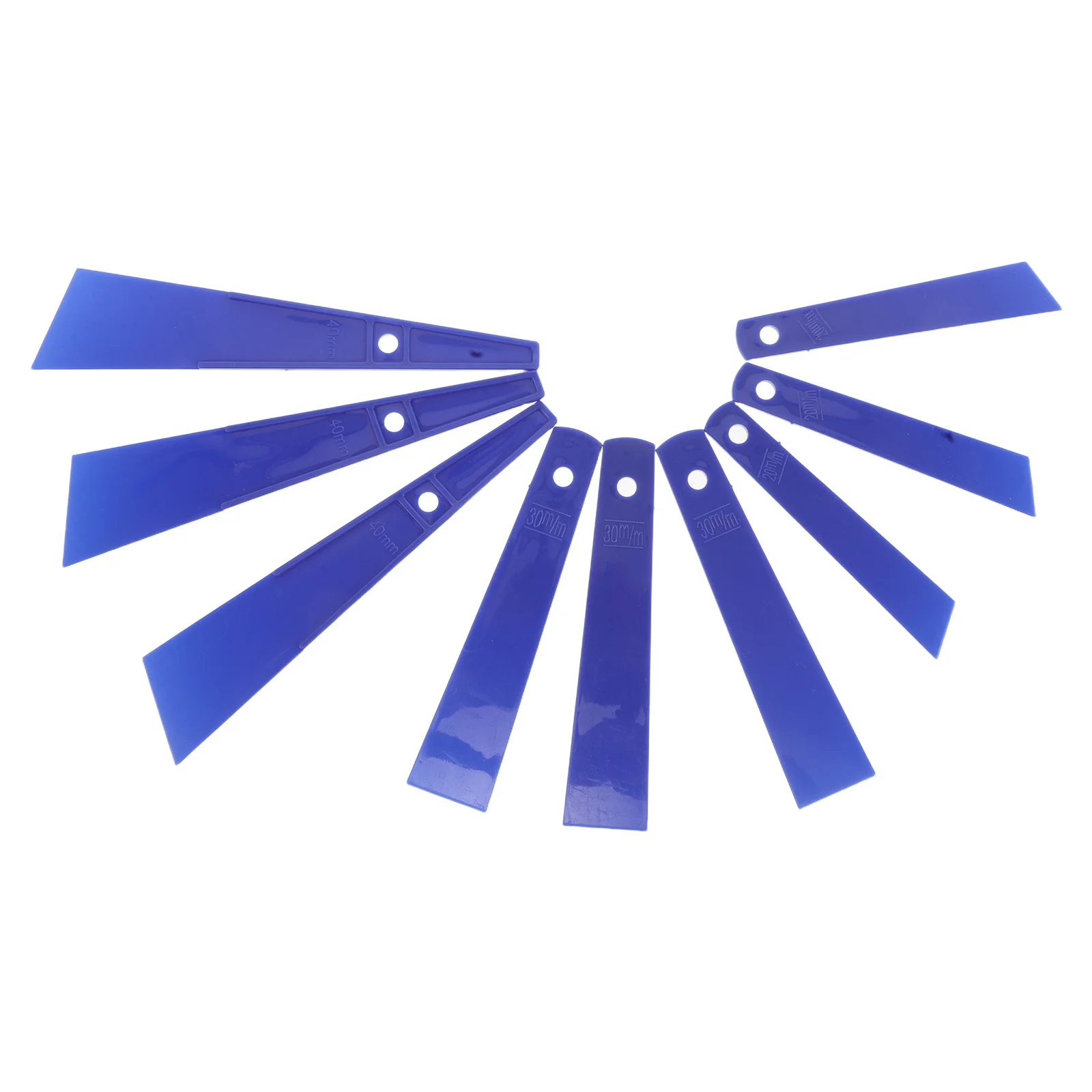 

9pcs Glue Spreader 20Mm 30Mm 40Mm Precision Applicator For Smooth Adhesive Scraping Craftsmanship Diy Plastic Scraper