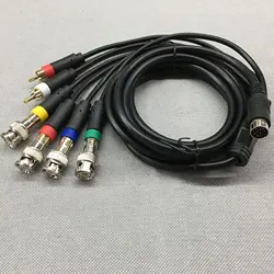 Cable compuesto para SEGA Saturn RGB/RGBS RCA para Sony PVM BVM NEC XM UPSCALER BNC, sin componentes