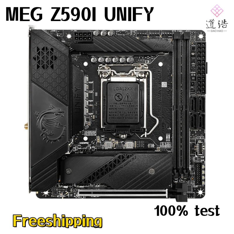 

Материнская плата для Мег Z590I UNIFY 64 Гб M.2 HDMI LGA 1200 DDR4 Mini-ITX Z590 материнская плата 100% протестирована Полная работа