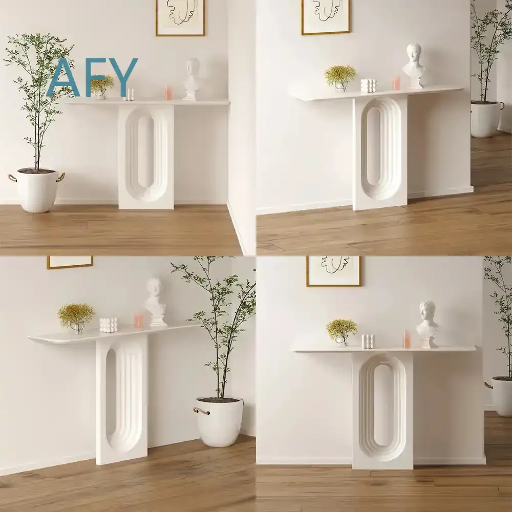 Leisure Style Italian Console Tables for Porch Living Room Hallway Home Furniture Hall Table Custom Modern Entryway Sofa Side