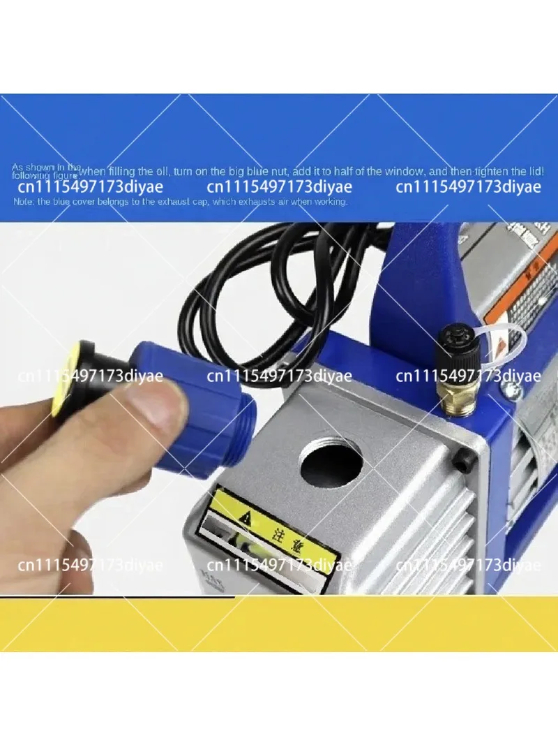 SVP-1 Single Stage Vacuum Pump, 180W Air Conditioning Pump for R410A, R134A, R22 – Ideal for 1P AC Installation