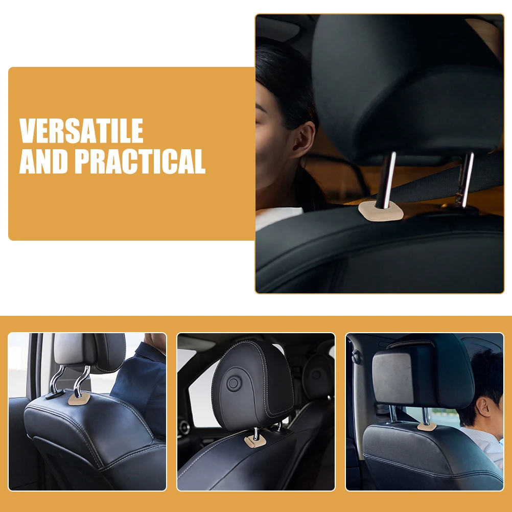 5 Pcs Car Headrest Accessories Guide Insert for Headrests Front Seat Post Plastic