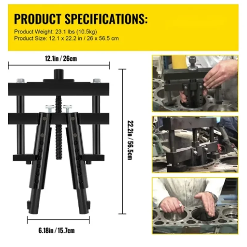 

New! PT-6400C Universal Diesel Engine Cylinder Liner Puller Repair Tool for CAT Mack Cummins Volvo