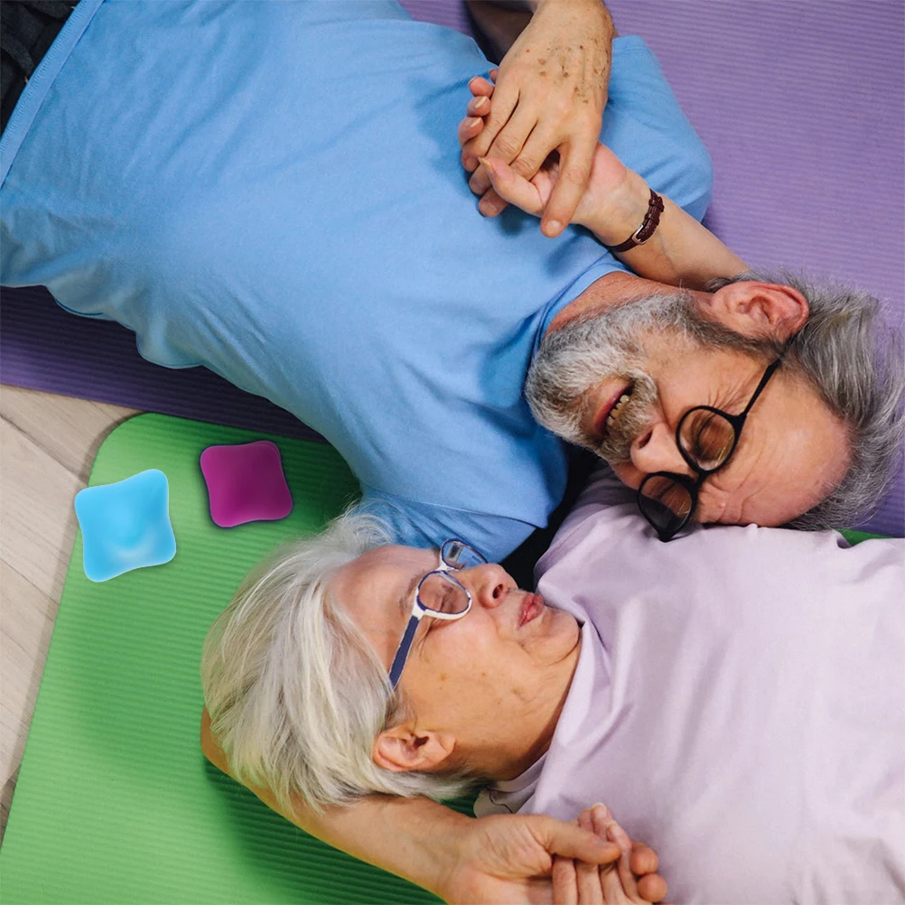 2 قطعة كرات الوخز بالإبر سداسية العلاج بالإصبع مدلك لتحسين المرونة كرات تمرين الاصبع