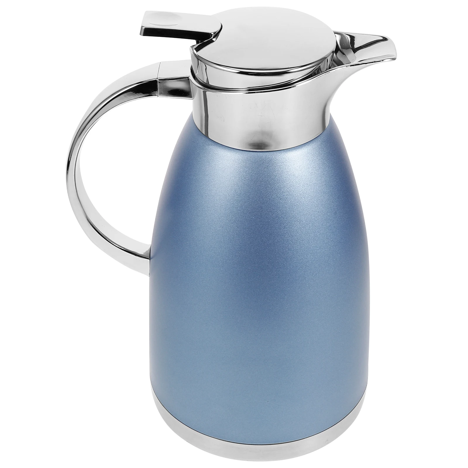 

Double Layer Hot Water Kettle 1.8L Nordic Blue Stainless Steel Jug Insulated Bottle for Home Office Camping Portable Carafe
