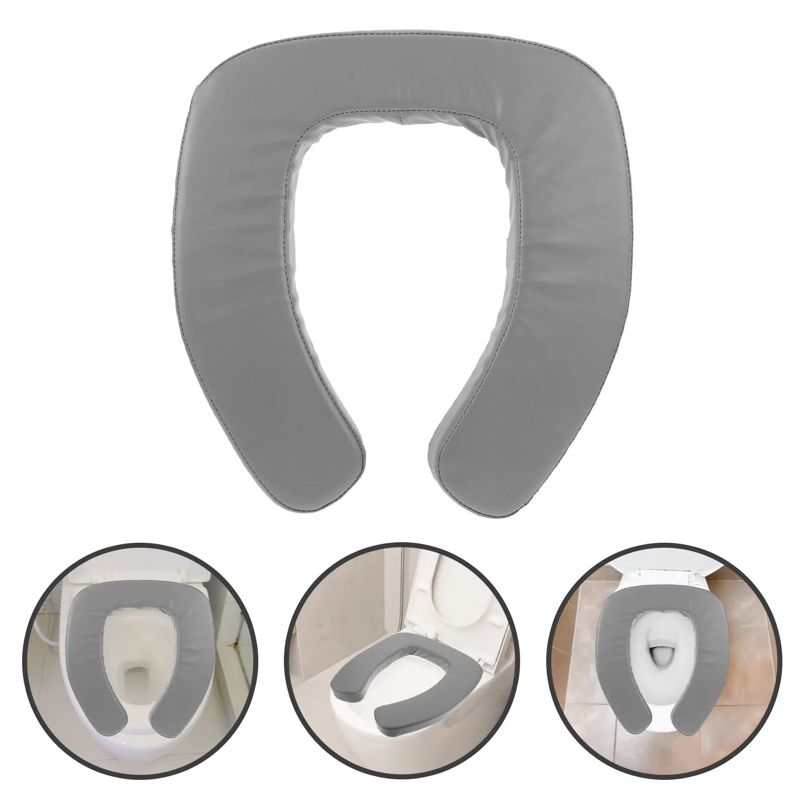 

Toilet Seat Height Increasing Pad Thickened Soft Cushion for Elderly Seniors Disabled Comfortable Waterproof Washable Household