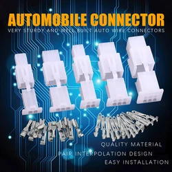 10set/lot 2.8mm Automotive Connector Kit 2 3 4 6 Pin Electrical Wire Connectors Kit for Motorcycle Motorbike Car Boats