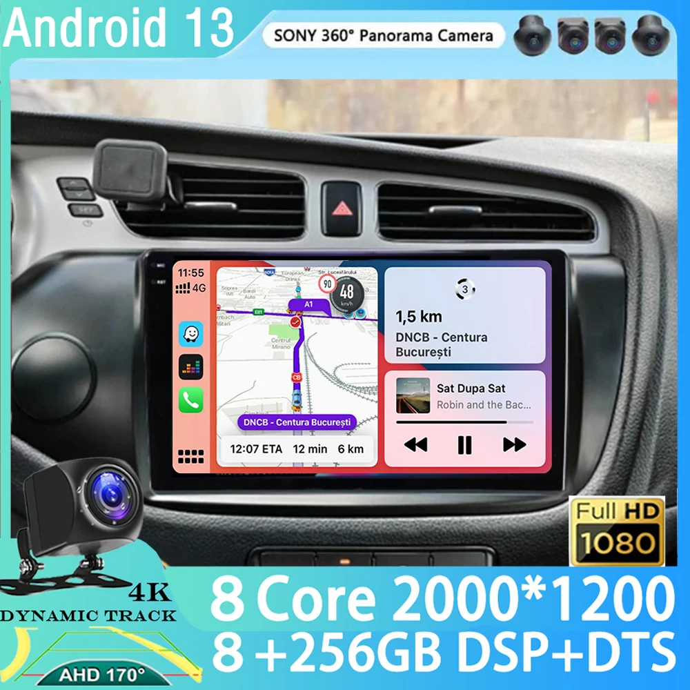 

Android 13 Wireless Carplay&Auto WIFI+4G For Kia Ceed Cee'd 2 JD 2012-2018 Car Radio Multimedia Video Player Stereo 2din GPS 4G