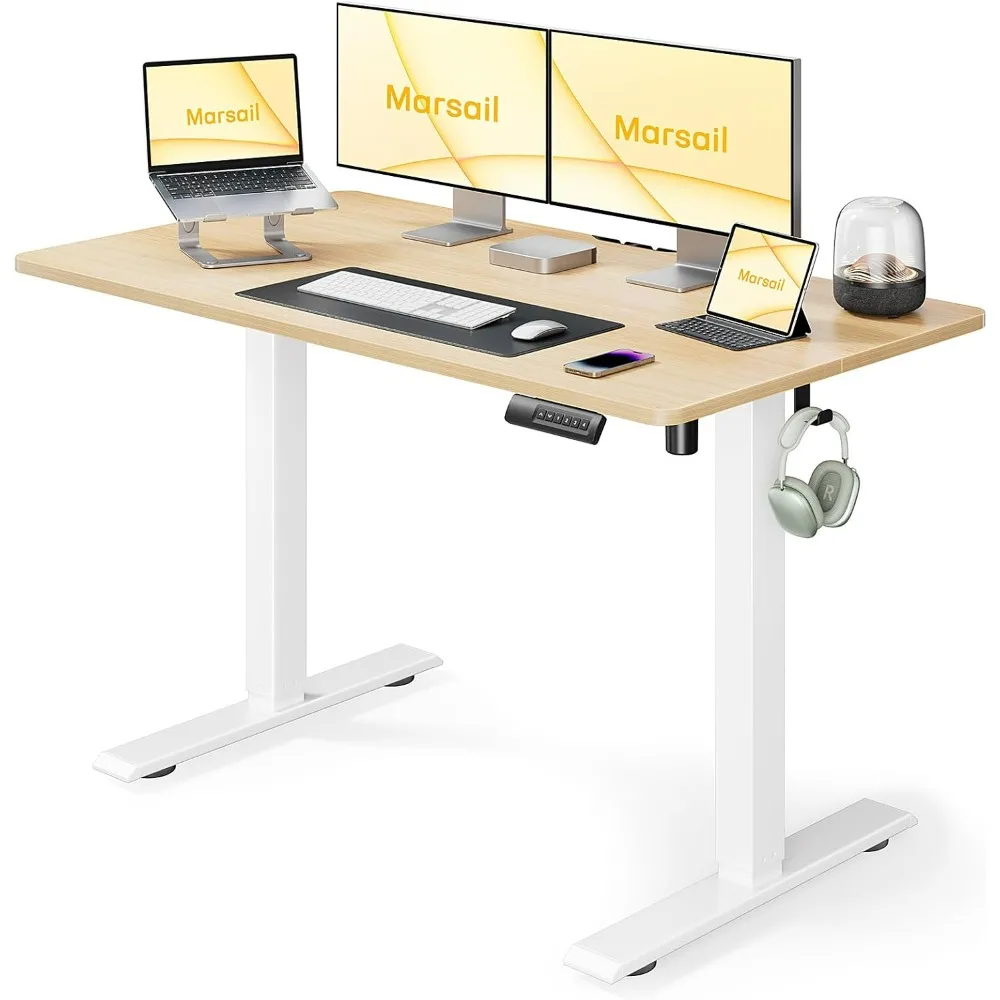 

Electric Standing Desk with Sedentary Reminder, 48 * 24 Inch Standing Desk Adjustable Height, Stand up Desk