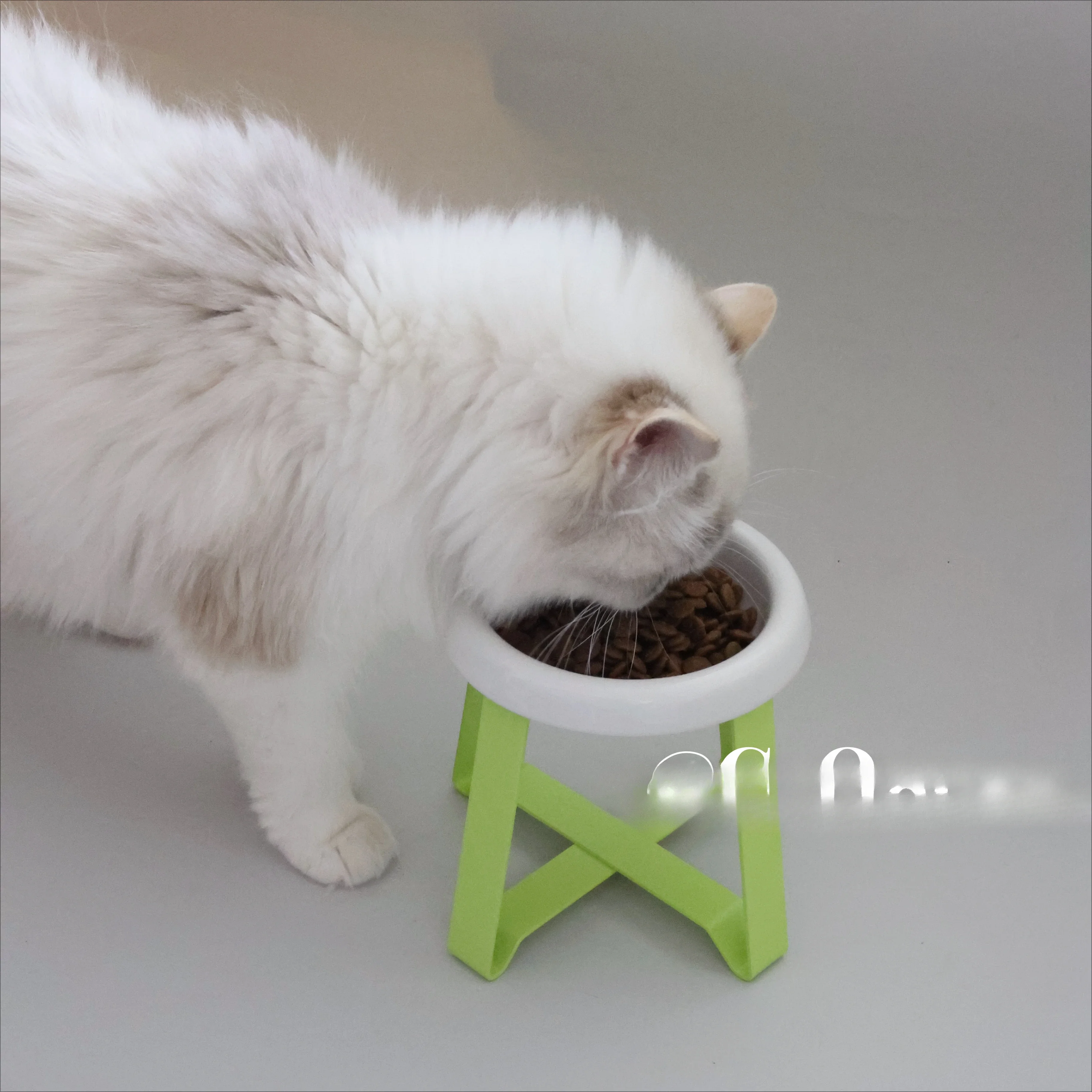 pet tall bowl holder protection cervical spine cat and dog food bowl ceramic stainless steel