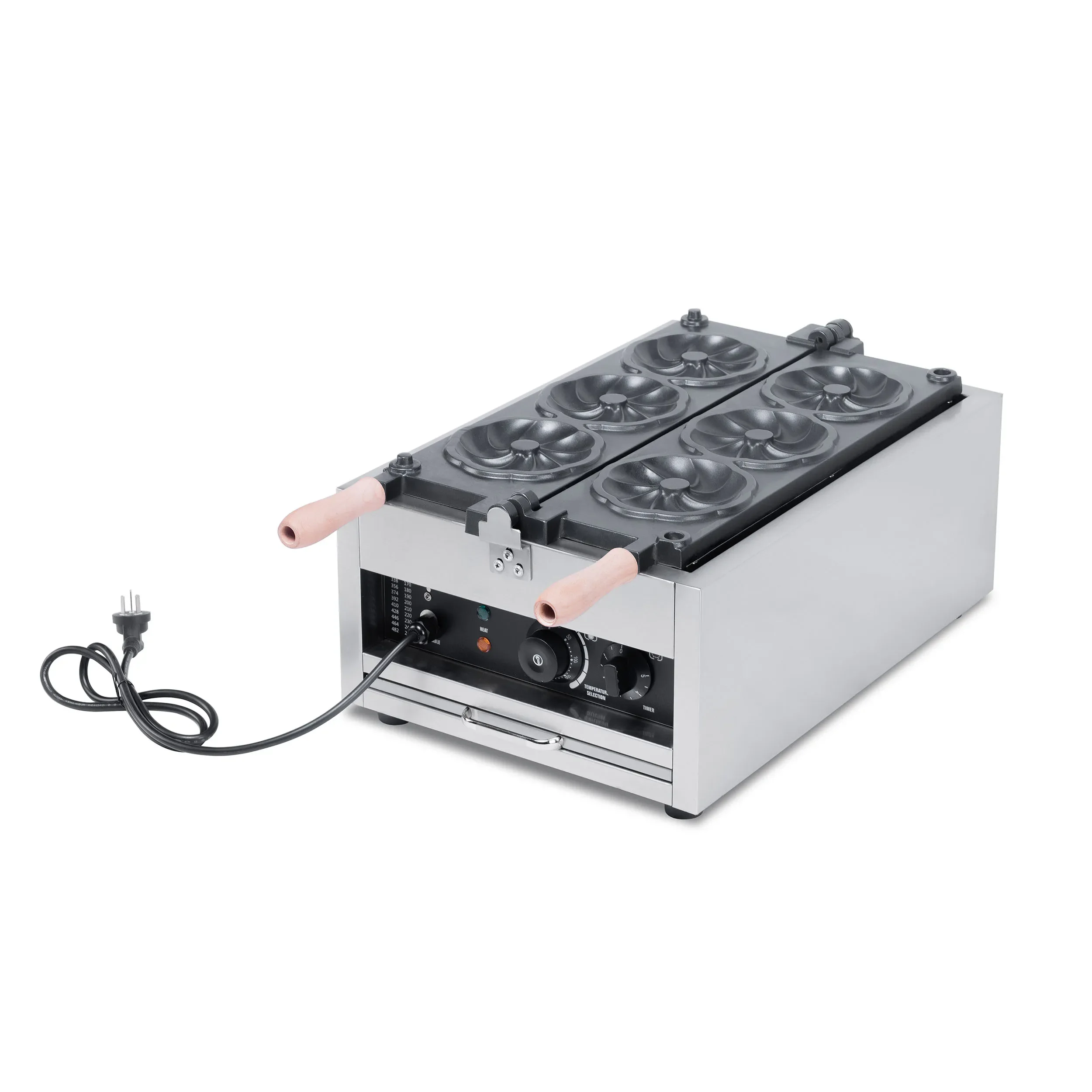 

TTS-1105D Waffle Baker 3 Pieces Commercial Donut Waffle Maker