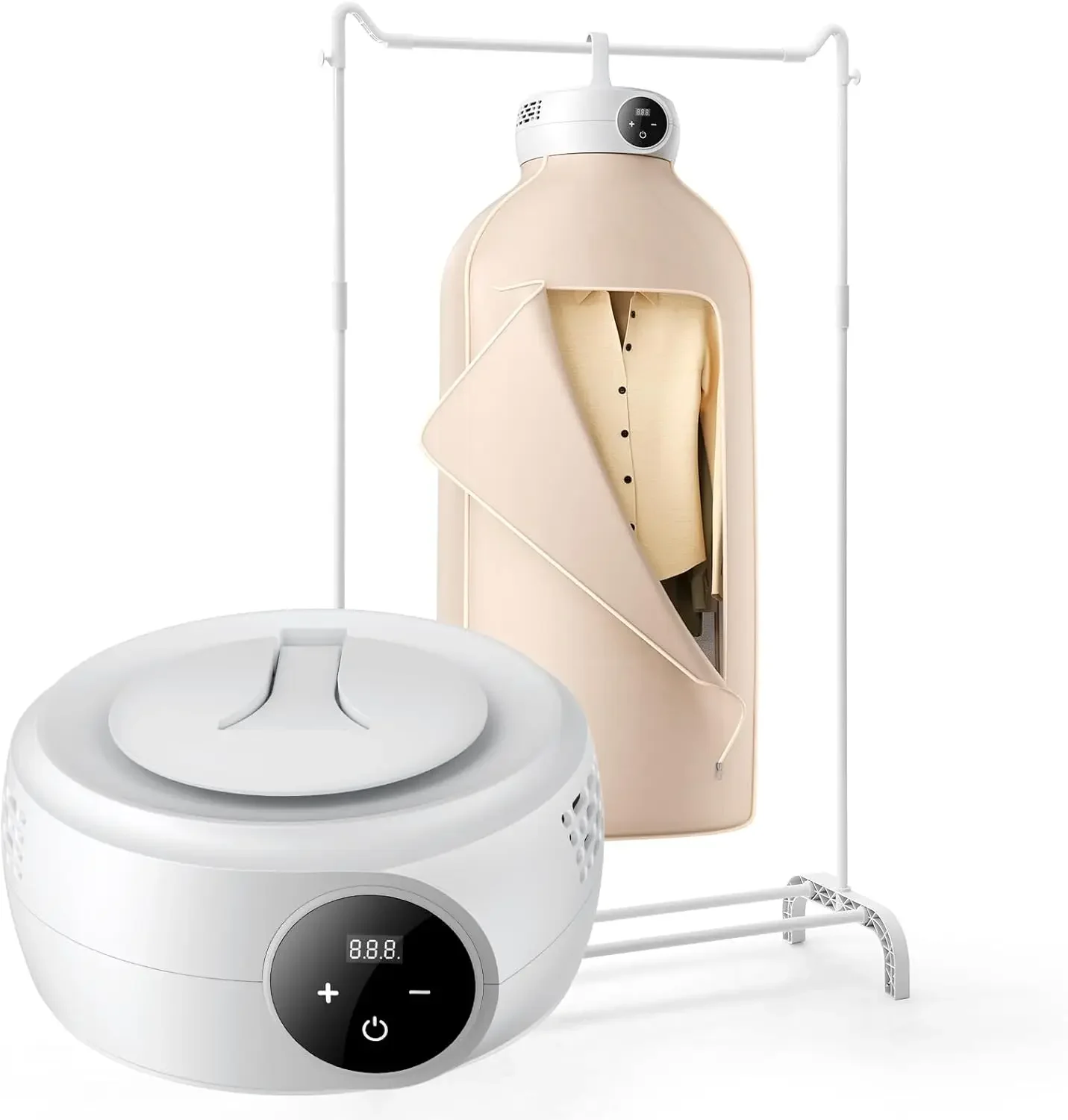 

Portable Clothes Dryer, Clothes Dryer with Dryer Bag, PTC Heating & LED Display