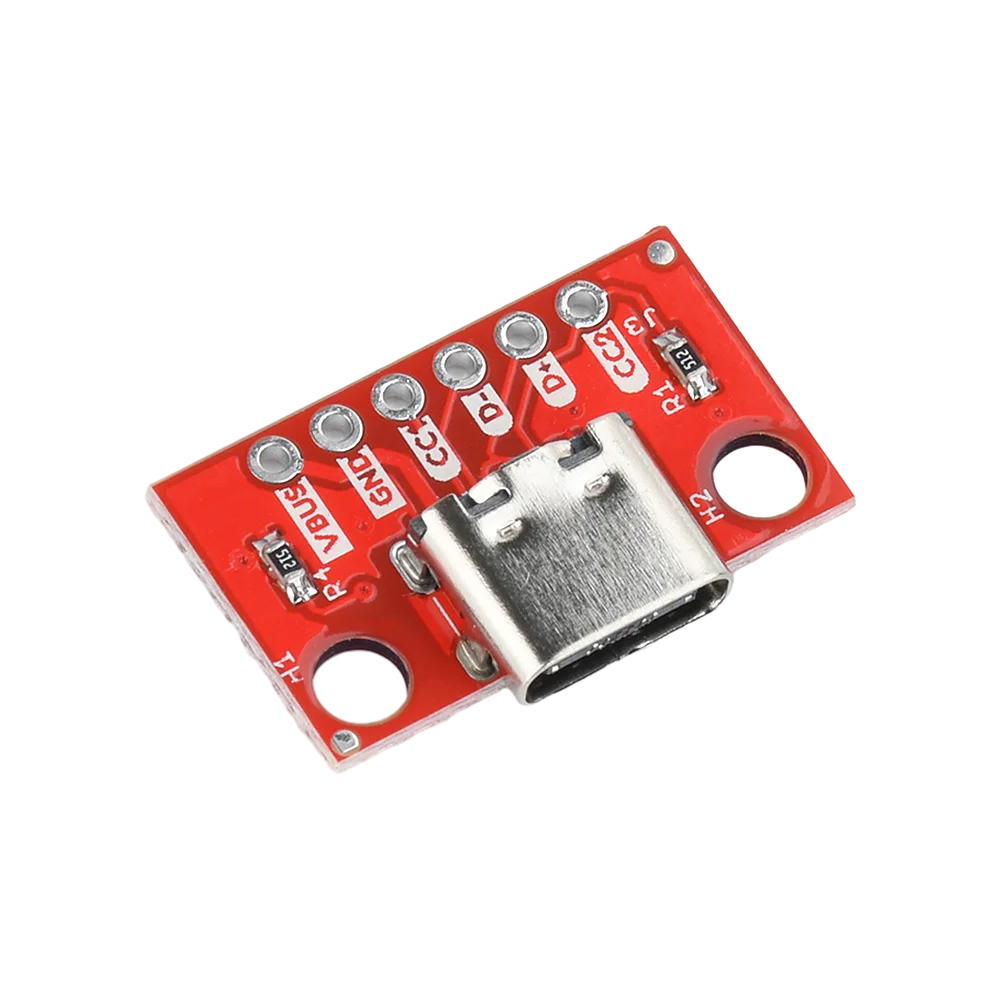 5 Pcs USB 3.1 บอร์ด PCB Type-C หญิงทดสอบ 16P ถึง 2.54 มม.ซ็อกเก็ต High Current Power Adapter โมดูลเข็ม