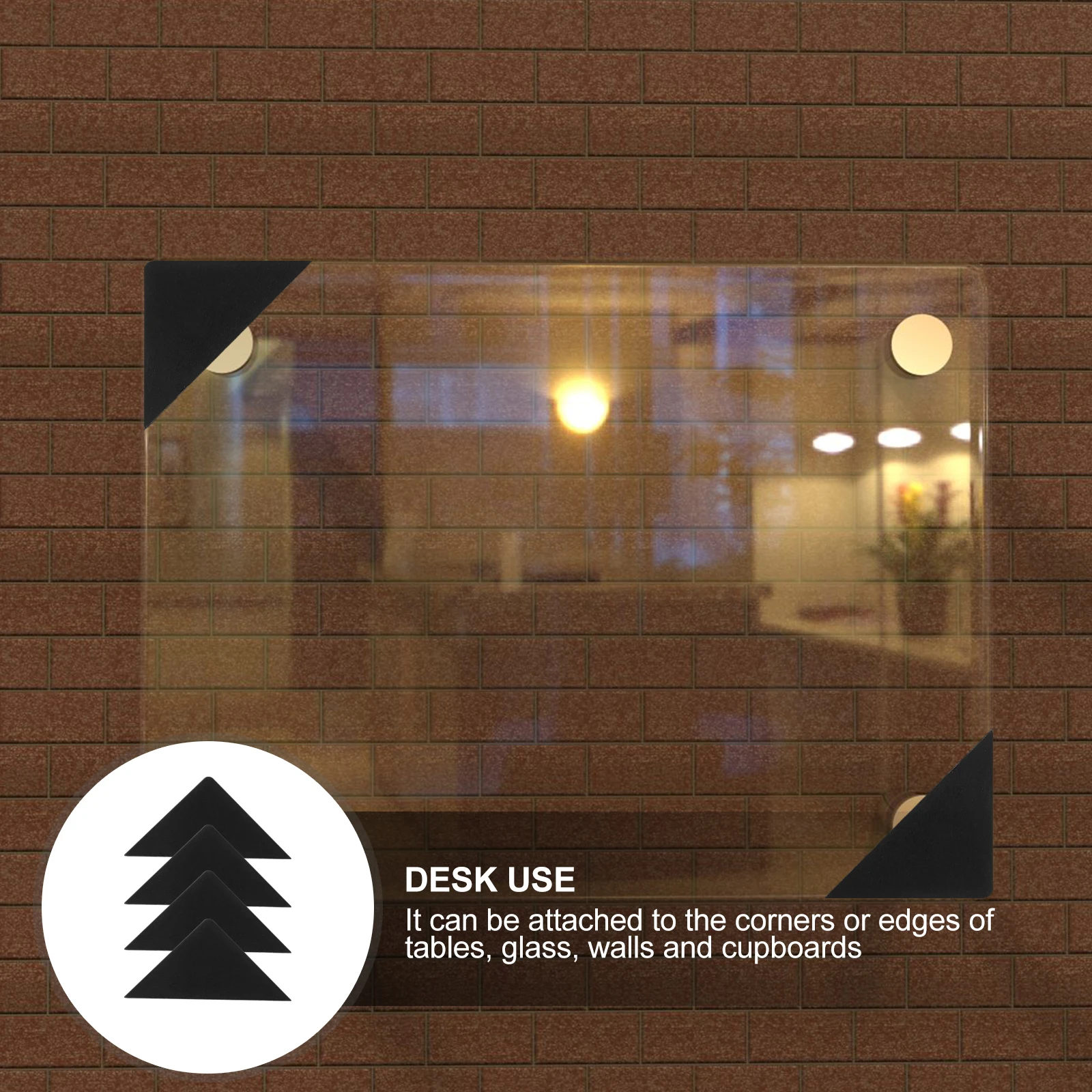 

100pcs Protectors Plastic Furniture Guards Black Corner Bumpers Durable Wall Cabinet Appliance Protector Cushion Table Bumper