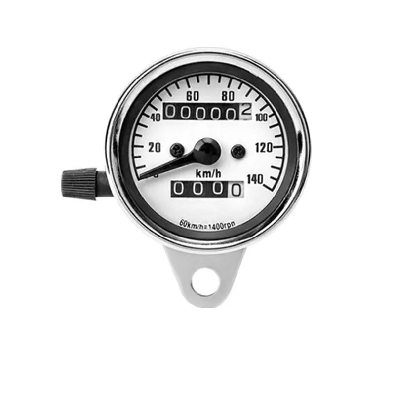 Universal 12v motorcycle odometer speedometer tachometer motorcycle modified retro meter scooter motor vintage black gauge