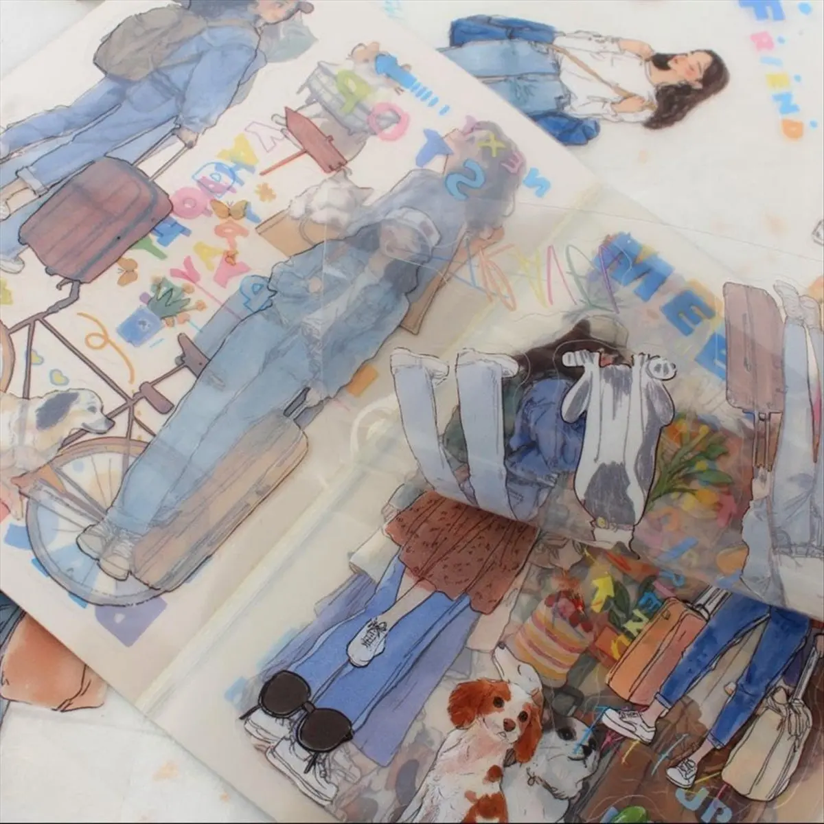 

* Женская книга-наклейка для журналов ESTR, наклейки для домашних животных для ведения журналов, скрапбукинга, мусорных журналов, романтических путешествий