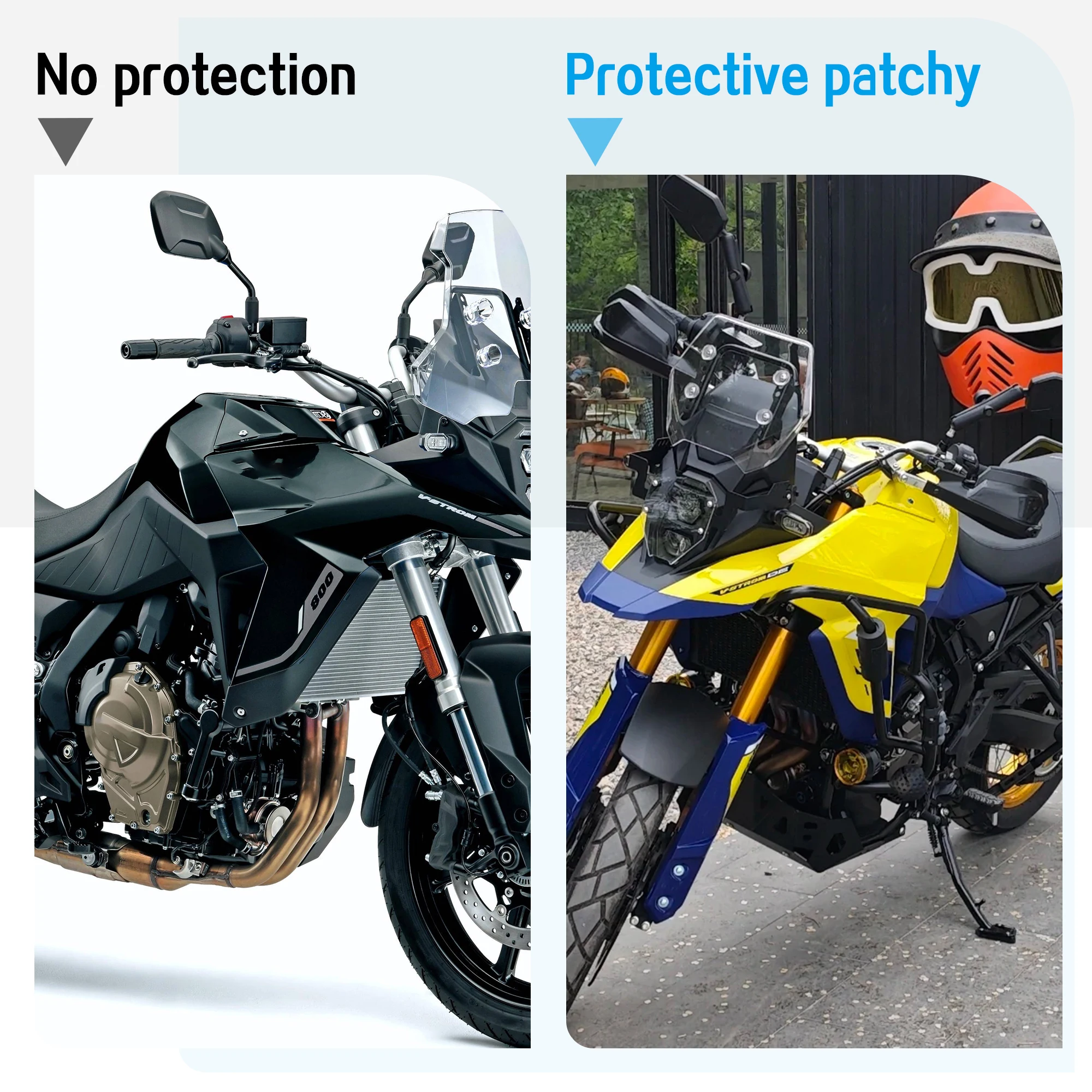 Motorcycle 800DE new aluminum alloy Handguard Shield Hand Guard Protector Windshield For Suzuki V-strom 800 DE 800DE 2023 2024