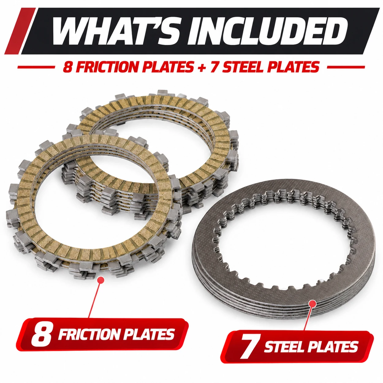 Motorcycle Engine Clutch Friction Discs Steel Plates Kit for BMW R1200GS R1250GS Adventure R 1200 1250 GS RT RS Accessories