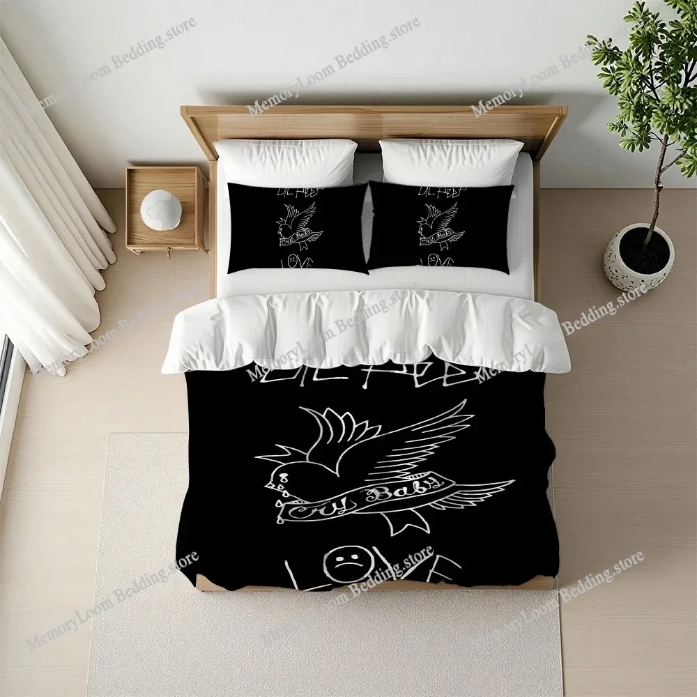 Singer Lil Peep Hate Me Duvet Cover Set Home Style Bedding Soft Laundry Cotton Bed Four Seasons Student Dormitory Home Textile96