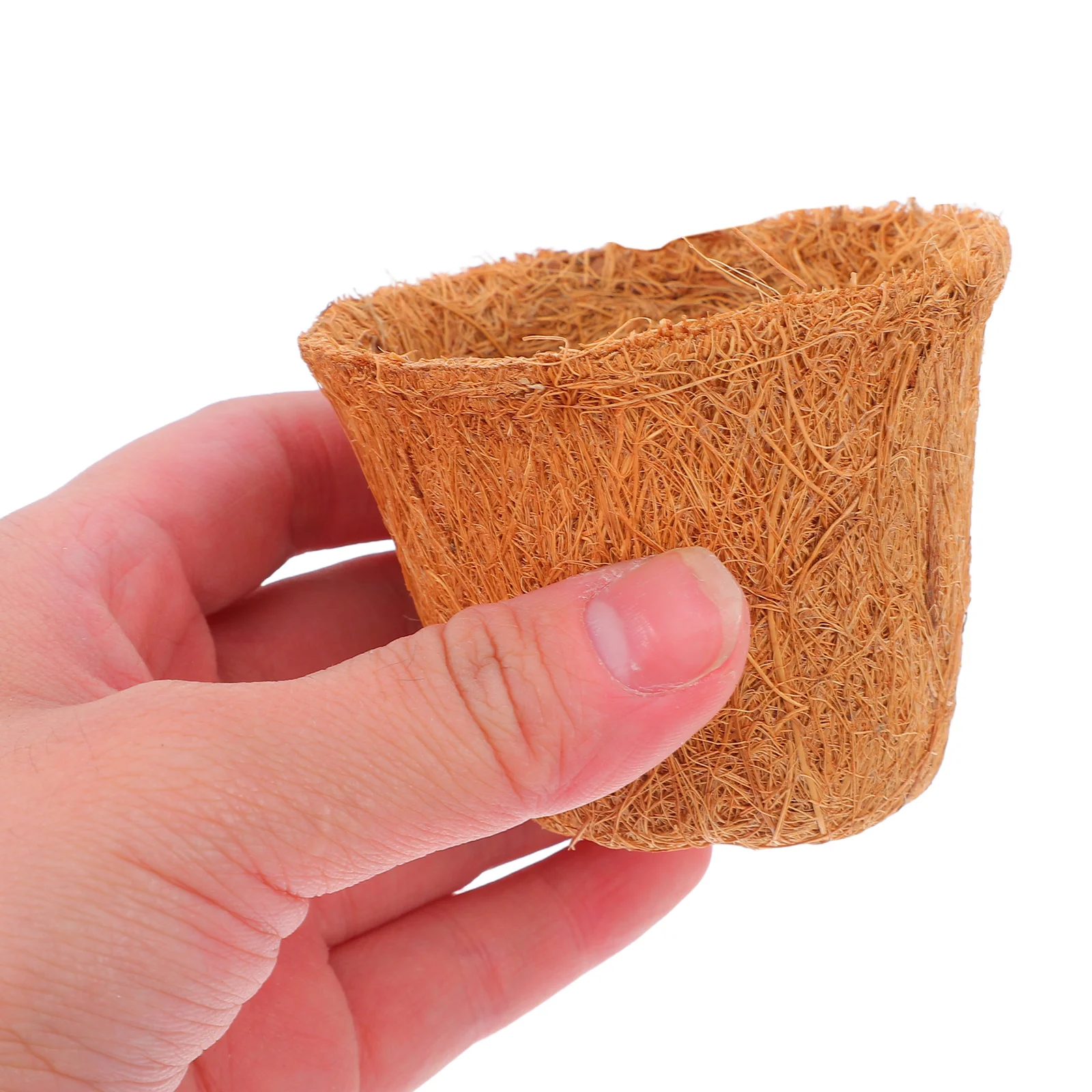 

12 шт., вкладыш для цветочного горшка из кокосовой койры, горшок для растений из натурального волокна, легкий для внутреннего и наружного садоводства, детский контейнер, сочный контейнер