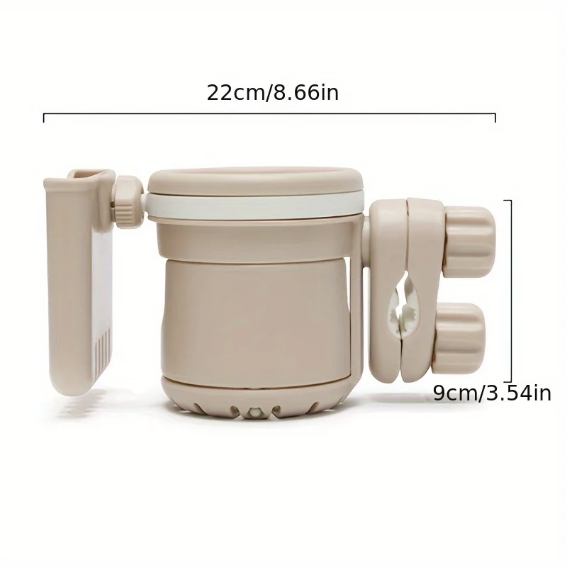 Multi-Functional Stroller Cup Holder, Three-In-One One-Hand Frame, Baby Stroller Water Bottle, Water Cup Holder, Storage Rack, U