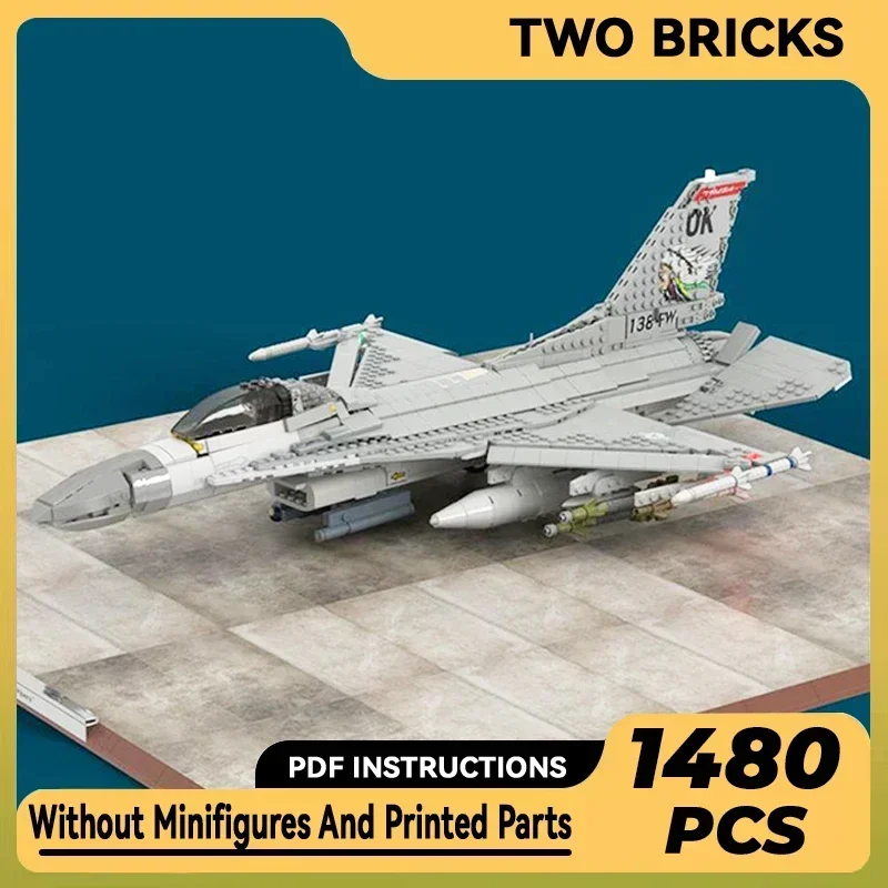 

Military Model Moc Building Bricks F-16 Block 30 Fighting Falcon Technology Modular Blocks Gift Christmas Toys DIY Sets Assembly