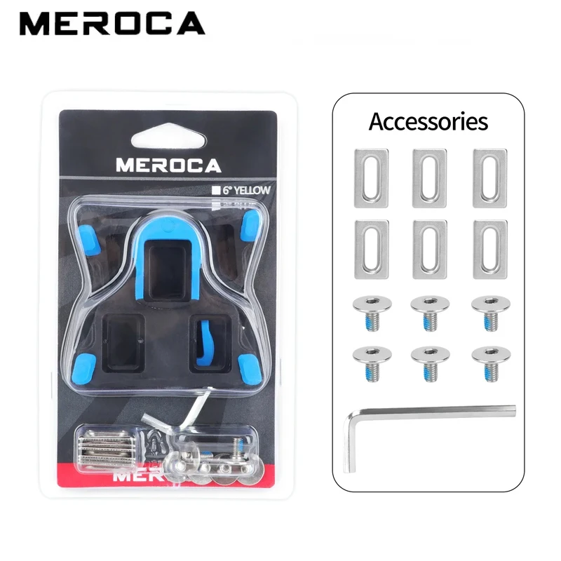 

MEROCA Road Bike Pedal Cleat SPD SL Bicycle Pedal Splint Self Locking SM-SH11/12 Bicycle Pedal Splint Bicycle Accessories