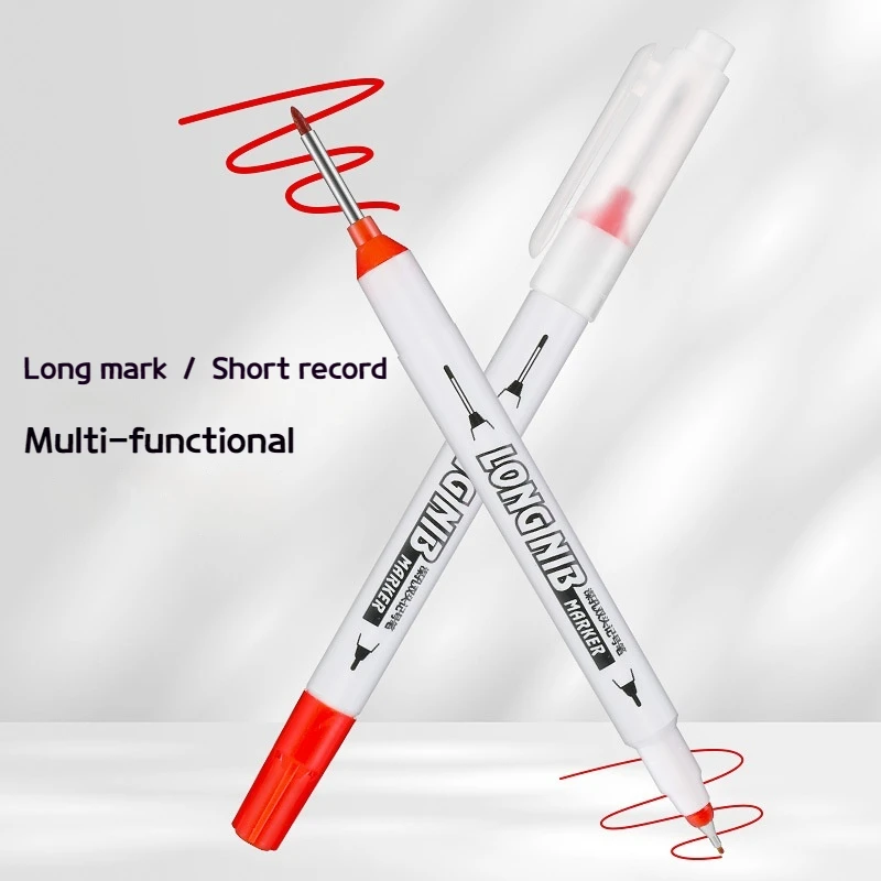 5-pack waterproof scribing pen with writable on both ends. Suitable for scribing, punching marks, etc. Suitable for hand tools