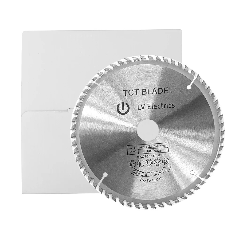 كامولي 7 بوصة 180 مم شفرة منشار دائري كهربائي 25.4 مم قطع الصلب والألومنيوم والحديد والمعادن والخشب والبلاستيك وما إلى ذلك