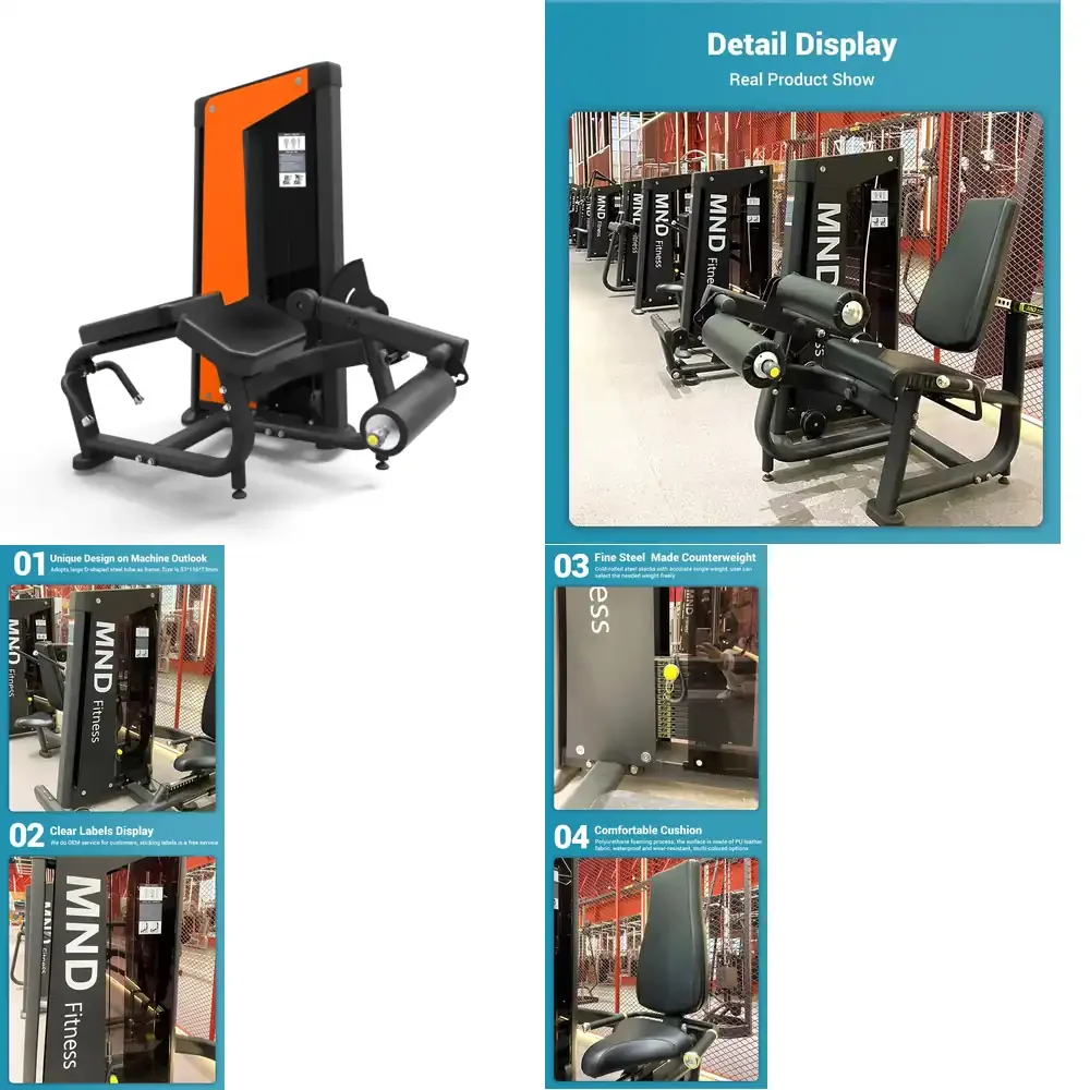 

MND-FH01 Prone Leg Curl Training Machine Selectorized Weight Stack Commercial Fitness Iso Lateral Pin Load Selection Machine
