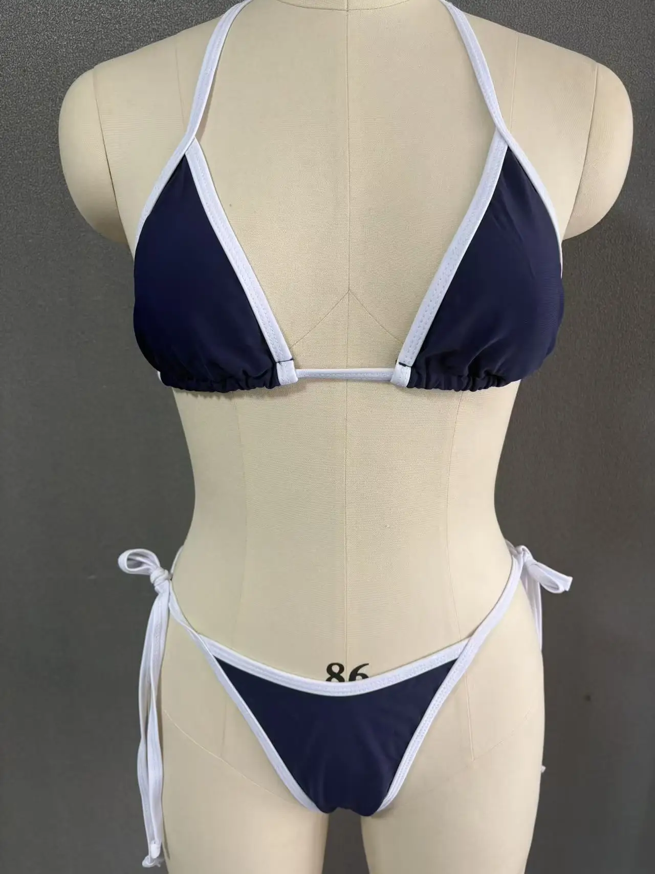 

Sexy Triangle Push Up Bikini Side String Brazilian Bikinis Women Swimwear Patchwork 2 Piece Bathing Suit Beachwear Biquini Femme