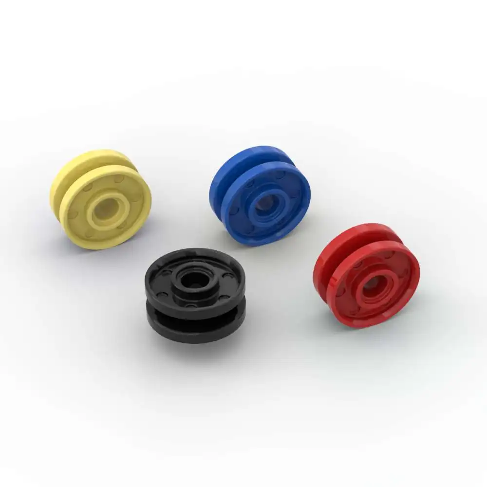 

MOC 10PCS Part Bricks 13971 18x8mm With Fake Bolts Building Blocks Set Deep Spokes Whell Particle Puzzle DIY Toys Children Gifts