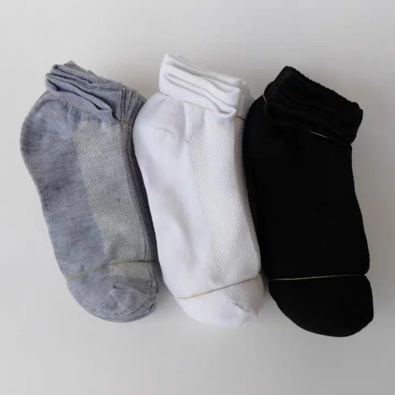 Men Women Short Ankle Sock Spring Summer Casual Soft Breathable Sports Socks High Quality Cotton Anti-Bacterial Boat Socks Male