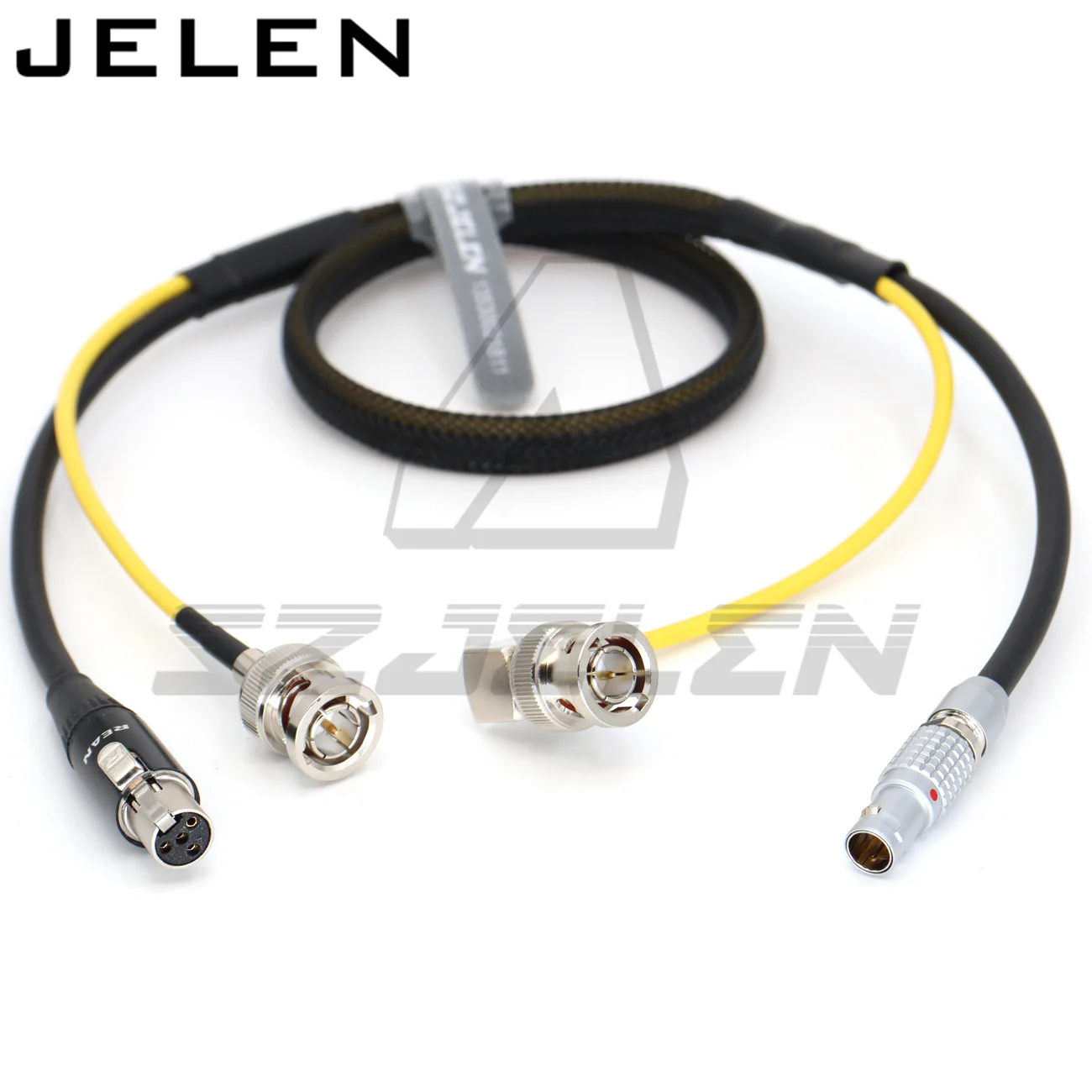Camer 0B 2pin to ta4f 4pin female Cable for tvlogic 055/056/058 power cable and SDI camera monitor SDI line