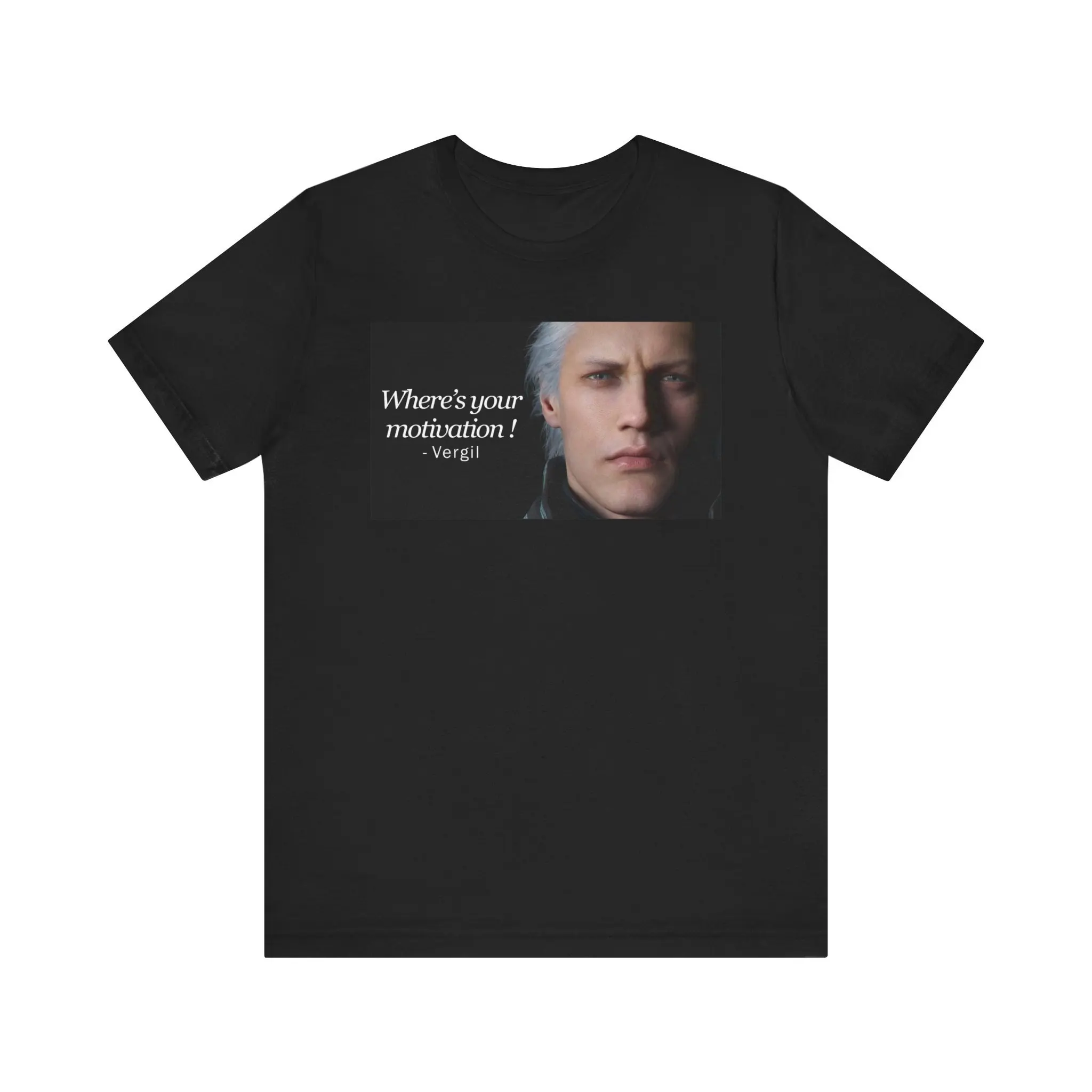 Vergil Where's your motivation DMC 5 Devil May C meme Gaming shirt funny