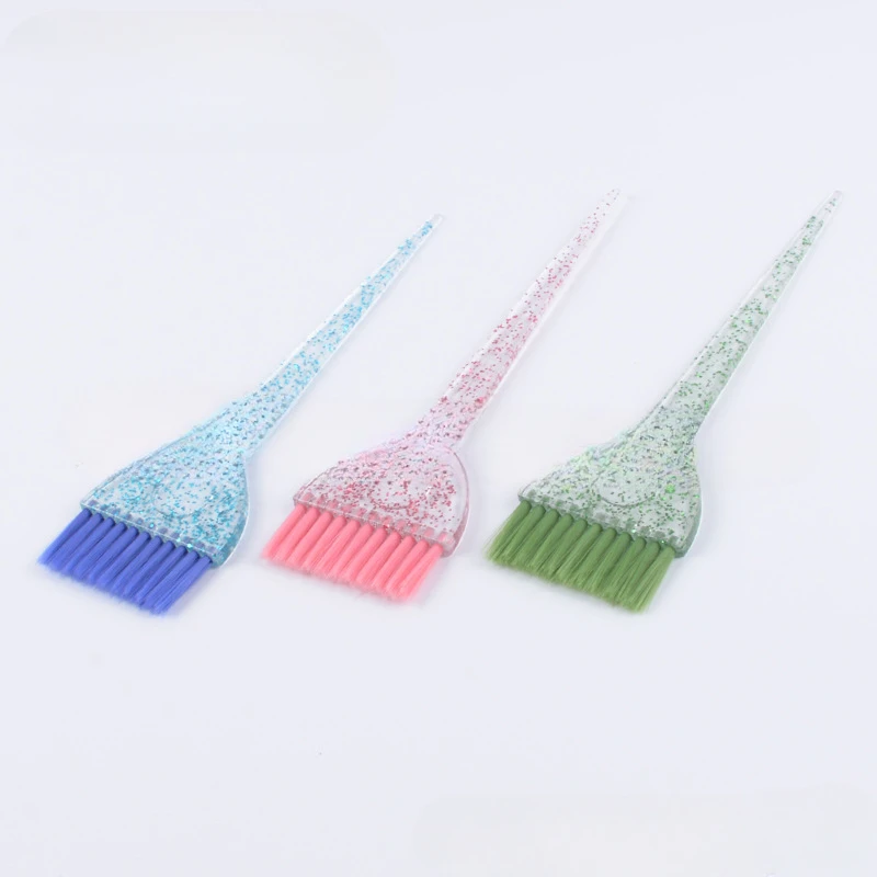 

Professional Hair Dye Brush Plastic Crystal Hair Coloring Applicator Brushes Comb Barber Dyeing Tools Salon Styling Accessories