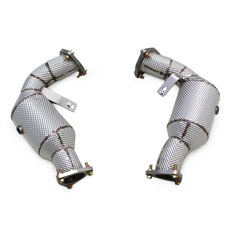 

Даунпайп коллектора двигателя BSK для Q7 3.0T 2011-2021, трубы из нержавеющей стали, глушитель, выхлопная система, труба высокого расхода с катализатором