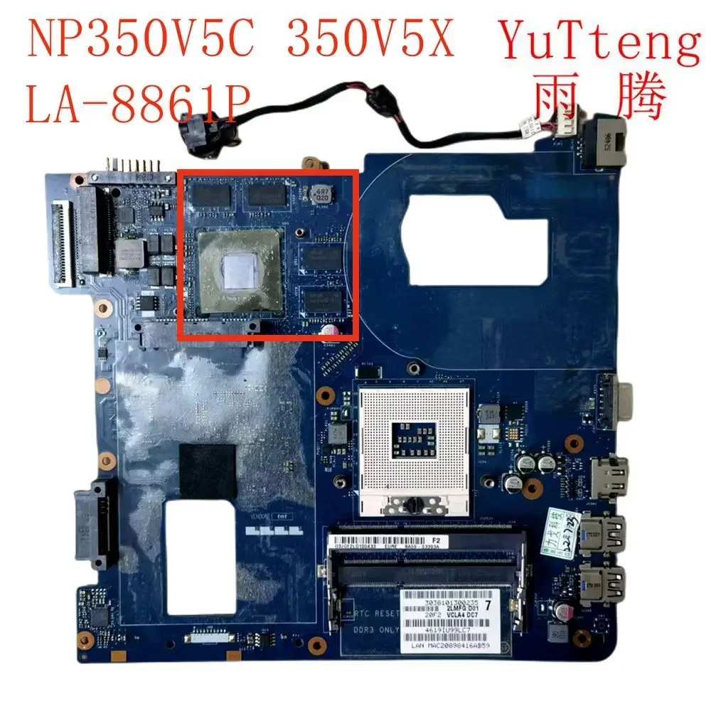 Suitable For Samsung NP350 NP350V5C 350V5X Laptop Motherboard QCLA4 LA-8861P Mainboard 100% Tested OK Fully Work