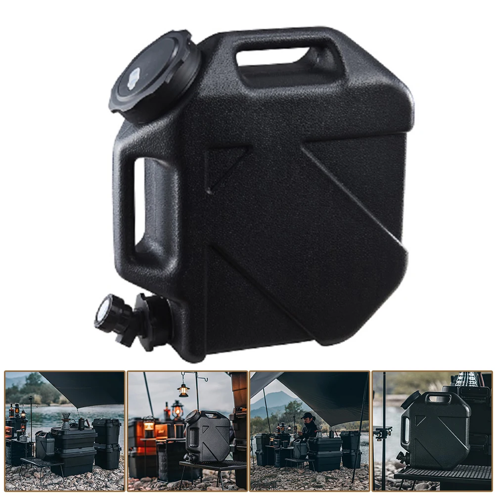 10/11/12L Water Buckets Food Grade Water Storage Tanks Driving Pure Car Water Tank Container Faucet for Outdoor Camping