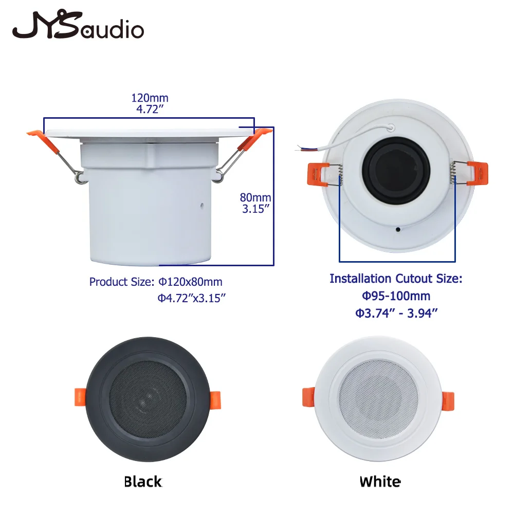 Smart Home Theater Sound Amplifier WiFi Bluetooth In-wall Android Music Panel Stereo Mini Ceiling Speaker Set Hotel Residential