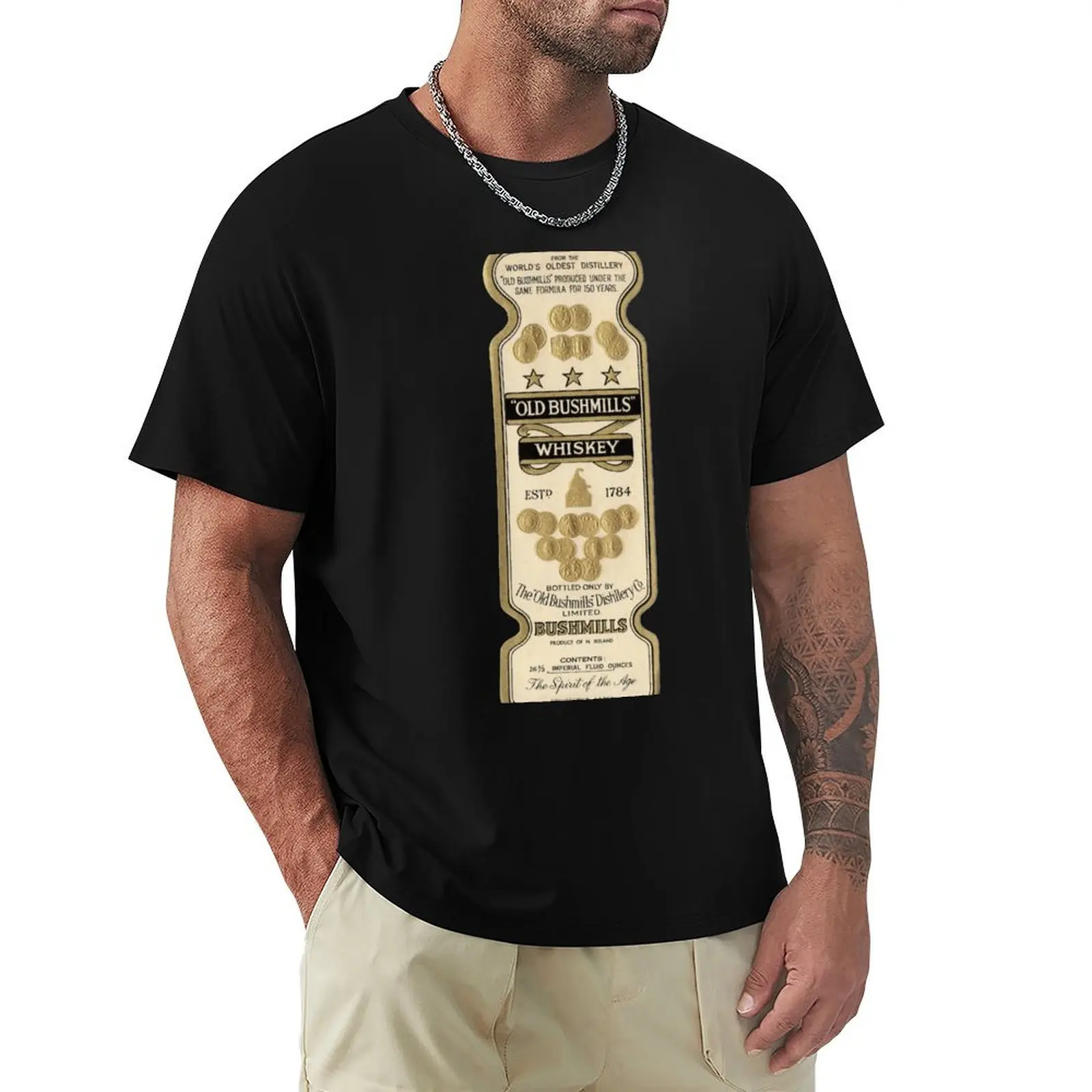 

Old Bushmill Whiskey T-Shirt Funny t-shirts Louboutins summer 2025 Funny t-shirt T-shirts for men cotton