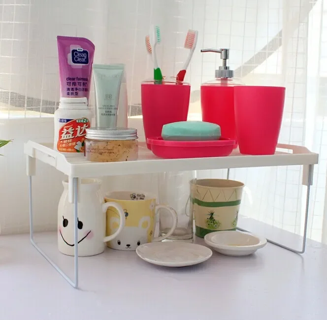 رف تخزين المطبخ الجديد منظم رف النكهة البلاستيكي القابل للطي للمطبخ والحمام أداة عملية OK 0089