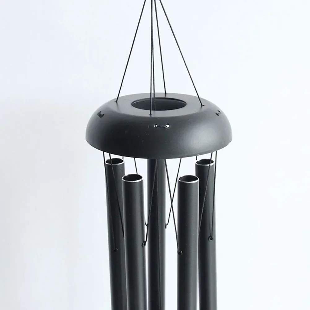 Garden Wind Chimes Aluminum Aluminum Pipe Rust-proof 36 Inch Length 5 Tubes Adjustable Creative For Patio High Quality